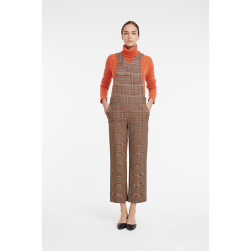 Kombinezon Longchamp Fall-Zimowe 2022 Kolekcja Wełna Women Jumpsuit Damskie Brązowe | 6285-QCKIN