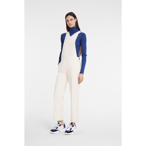 Kombinezon Longchamp Fall-Zimowe 2022 Kolekcja Bawełniane Women Jumpsuit Damskie Beżowe | 9156-GVPTD