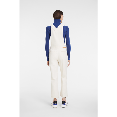 Kombinezon Longchamp Fall-Zimowe 2022 Kolekcja Bawełniane Women Jumpsuit Damskie Beżowe | 9156-GVPTD