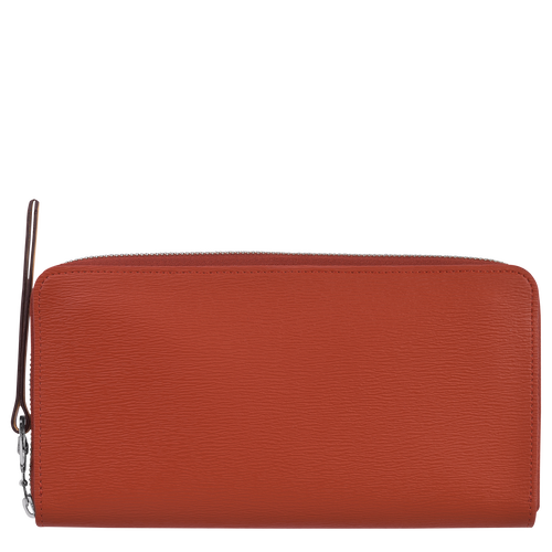 Portfele Longchamp Long Le Pliage City Płócienne Women Wallets Damskie Pomarańczowe | 4768-OZHID