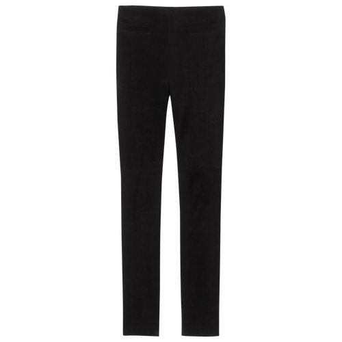 Portki Longchamp Fall-Zimowe 2022 Kolekcja Skórzane Women Trousers Damskie Czarne | 1420-VEXJB