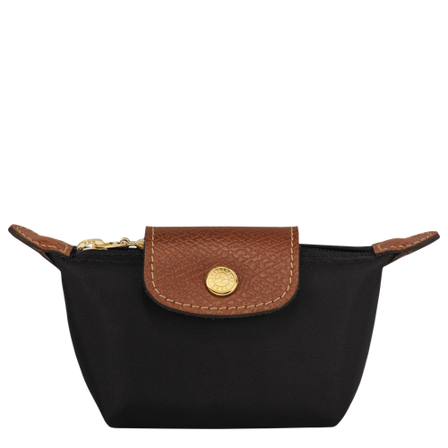 Portmonetki Longchamp Le Pliage Original Płócienne, Recycled canvas Women Coin Purses Damskie Czarne | 0632-QEGAV