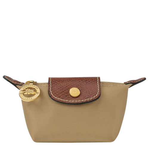 Portmonetki Longchamp Le Pliage Original Płócienne, Recycled canvas Women Coin Purses Damskie Beżowe | 0653-IPYKB