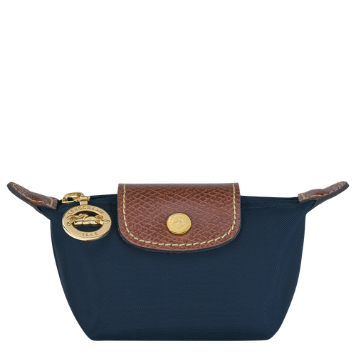 Portmonetki Longchamp Le Pliage Original Płócienne, Recycled canvas Women Coin Purses Damskie Niebieskie | 1807-QGWVP