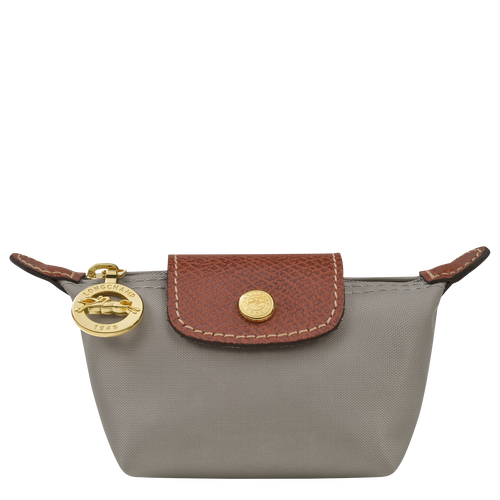 Portmonetki Longchamp Le Pliage Original Płócienne, Recycled canvas Women Coin Purses Damskie Szare | 8671-HDZTR