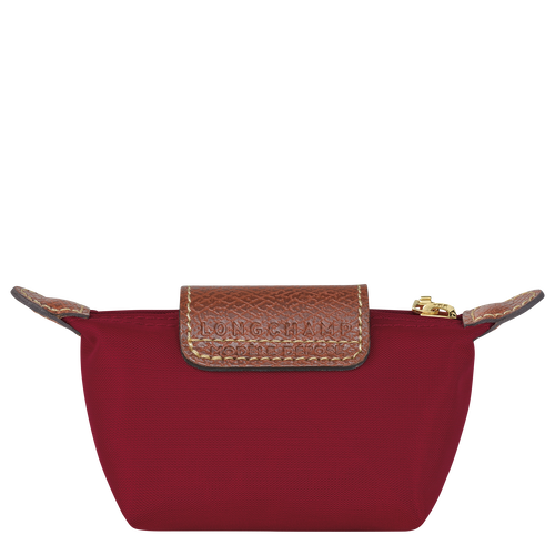 Portmonetki Longchamp Le Pliage Original Płócienne, Recycled canvas Women Coin Purses Damskie Czerwone | 9851-TZXJA