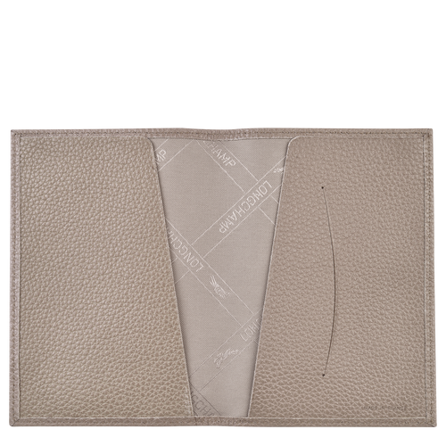 Pouches Longchamp Passport cover Le Foulonné Skórzane Men Pouches Męskie Szare | 3867-WGRMN