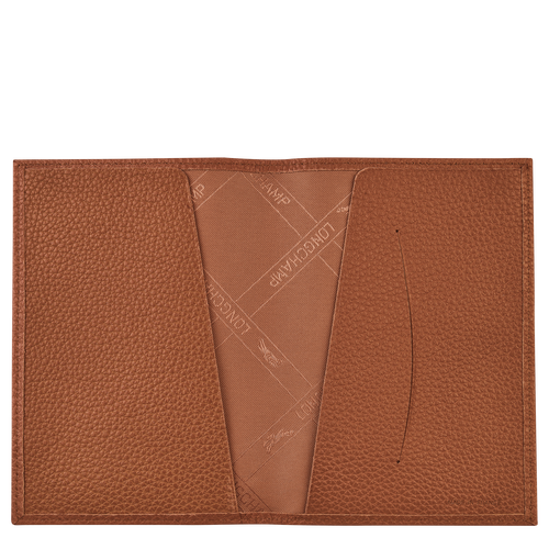 Pouches Longchamp Passport cover Le Foulonné Skórzane Men Pouches Męskie Brązowe | 8195-QHZWX