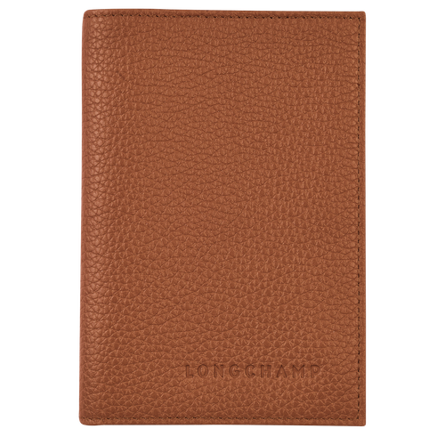 Pouches Longchamp Passport cover Le Foulonné Skórzane Men Pouches Męskie Brązowe | 8195-QHZWX