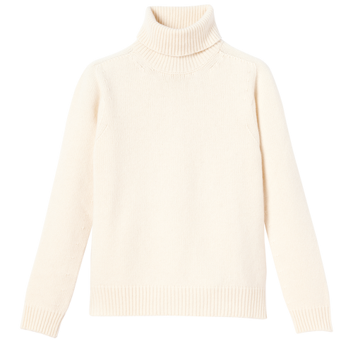 Swetry Longchamp Fall-Zimowe 2022 Kolekcja Wełna Women Sweaters Damskie Beżowe | 7012-ZLIOU