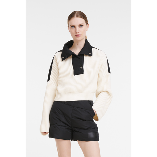 Swetry Longchamp Fall-Zimowe 2022 Kolekcja Wełna Women Sweaters Damskie Beżowe | 7185-GPLKB