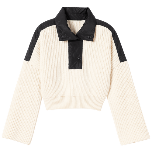 Swetry Longchamp Fall-Zimowe 2022 Kolekcja Wełna Women Sweaters Damskie Beżowe | 7185-GPLKB