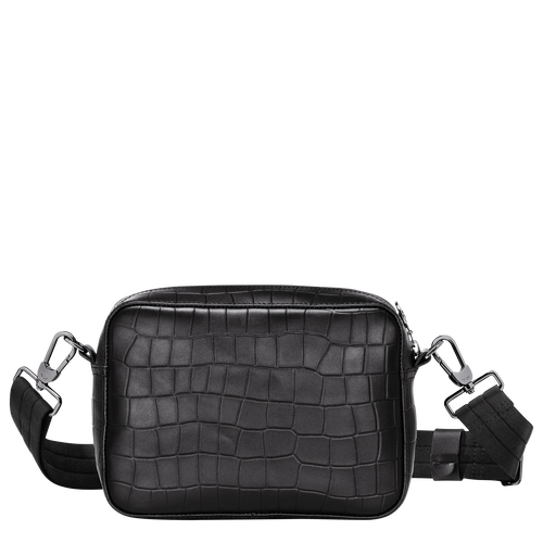 Torba Crossbody Longchamp Croco Block Skórzane Women Crossbody Plecaki Damskie Czarne | 0168-VAYJM