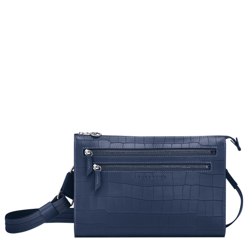 Torba Crossbody Longchamp Croco Block Skórzane Women Crossbody Plecaki Damskie Niebieskie | 4621-STJGD