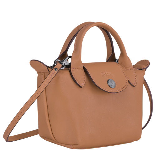 Torba Crossbody Longchamp Le Pliage Cuir Skórzane Women Crossbody Plecaki Damskie Beżowe | 0615-KNLGT