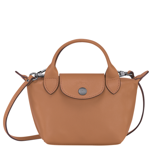 Torba Crossbody Longchamp Le Pliage Cuir Skórzane Women Crossbody Plecaki Damskie Beżowe | 0615-KNLGT