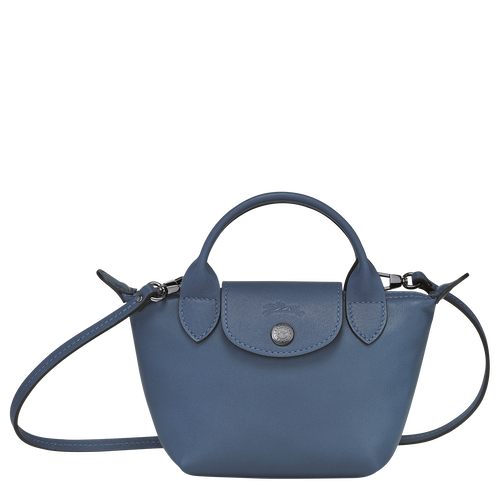 Torba Crossbody Longchamp Le Pliage Cuir Skórzane Women Crossbody Plecaki Damskie Niebieskie | 2186-KNOZP