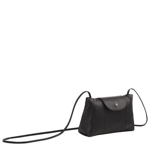 Torba Crossbody Longchamp Le Pliage Cuir Skórzane Women Crossbody Plecaki Damskie Czarne | 2804-ZKQIP