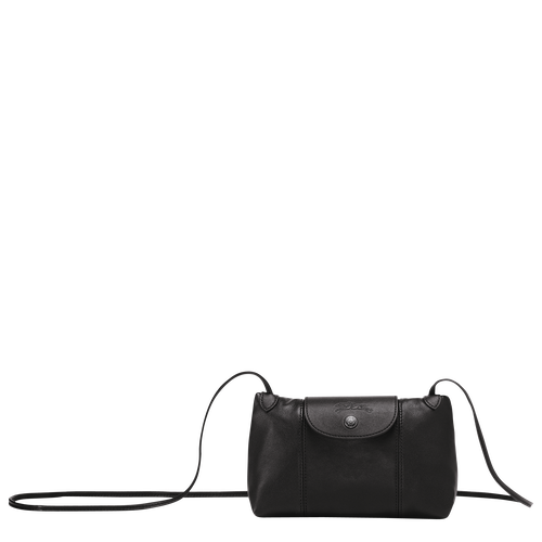 Torba Crossbody Longchamp Le Pliage Cuir Skórzane Women Crossbody Plecaki Damskie Czarne | 2804-ZKQIP