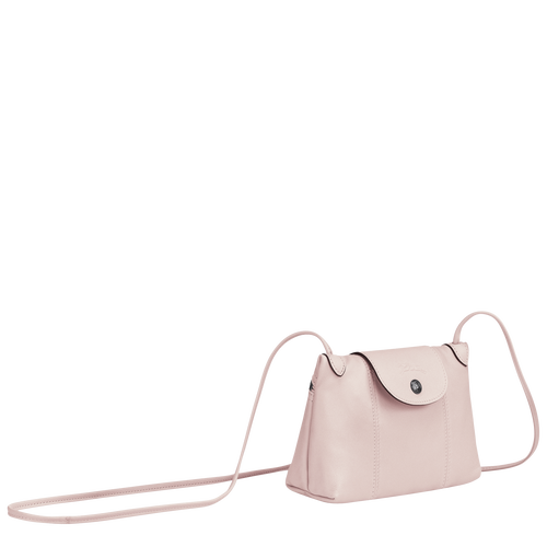 Torba Crossbody Longchamp Le Pliage Cuir Skórzane Women Crossbody Plecaki Damskie Różowe | 2947-SYAFV