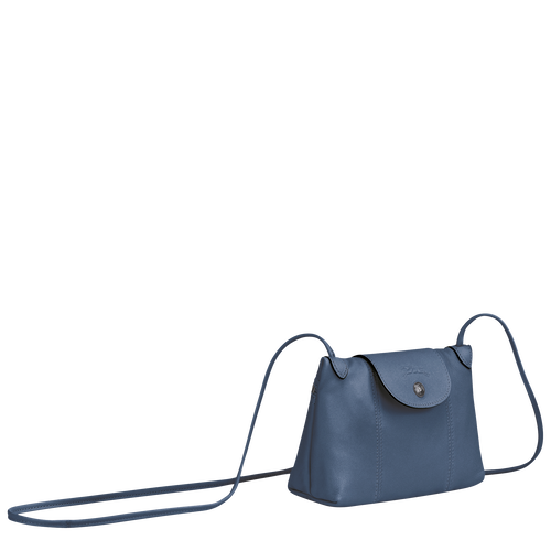 Torba Crossbody Longchamp Le Pliage Cuir Skórzane Women Crossbody Plecaki Damskie Niebieskie | 7614-NBVXQ