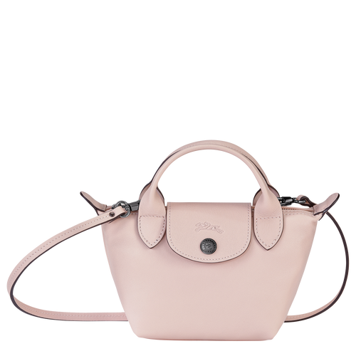 Torba Crossbody Longchamp Le Pliage Cuir Skórzane Women Crossbody Plecaki Damskie Różowe | 7983-CLNKU