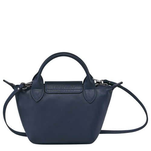 Torba Crossbody Longchamp Le Pliage Cuir Skórzane Women Crossbody Plecaki Damskie Niebieskie | 8712-XMGRT