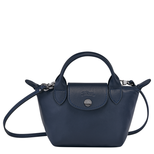 Torba Crossbody Longchamp Le Pliage Cuir Skórzane Women Crossbody Plecaki Damskie Niebieskie | 8712-XMGRT