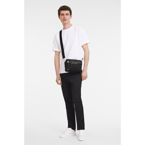 Torba Crossbody Longchamp Le Pliage Energy S Płócienne, Recycled canvas Men Crossbody Plecaki Męskie Czarne | 3460-RKPFV