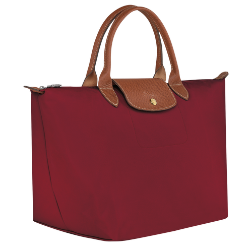 Torebki Longchamp Le Pliage Original M Płócienne, Recycled canvas Women Handbag Damskie Czerwone | 7530-IYZRO