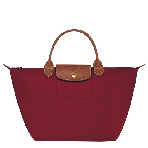 Torebki Longchamp Le Pliage Original M Płócienne, Recycled canvas Women Handbag Damskie Czerwone | 7530-IYZRO