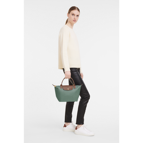 Torebki Longchamp Le Pliage Original S Płócienne, Recycled canvas Women Handbag Damskie Zielone | 0468-TGUZJ