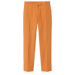 Portki Longchamp Fall-Zimowe 2022 Kolekcja Bawełniane Women Trousers Damskie Pomarańczowe | 1962-KXRQE