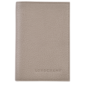 Pouches Longchamp Passport cover Le Foulonné Skórzane Men Pouches Męskie Szare | 3867-WGRMN