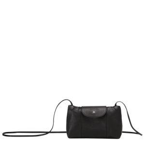 Torba Crossbody Longchamp Le Pliage Cuir Skórzane Women Crossbody Plecaki Damskie Czarne | 2804-ZKQIP