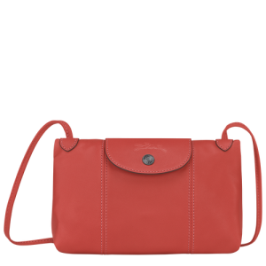 Torba Crossbody Longchamp Le Pliage Cuir Skórzane Women Crossbody Plecaki Damskie Pomarańczowe | 7621-LURCJ