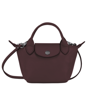 Torba Crossbody Longchamp Le Pliage Cuir Skórzane Women Crossbody Plecaki Damskie Czerwone | 7690-CIYQL