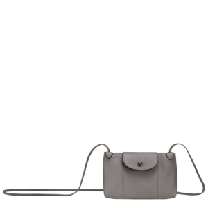 Torba Crossbody Longchamp Le Pliage Cuir Skórzane Women Crossbody Plecaki Damskie Szare | 9120-AJRVY